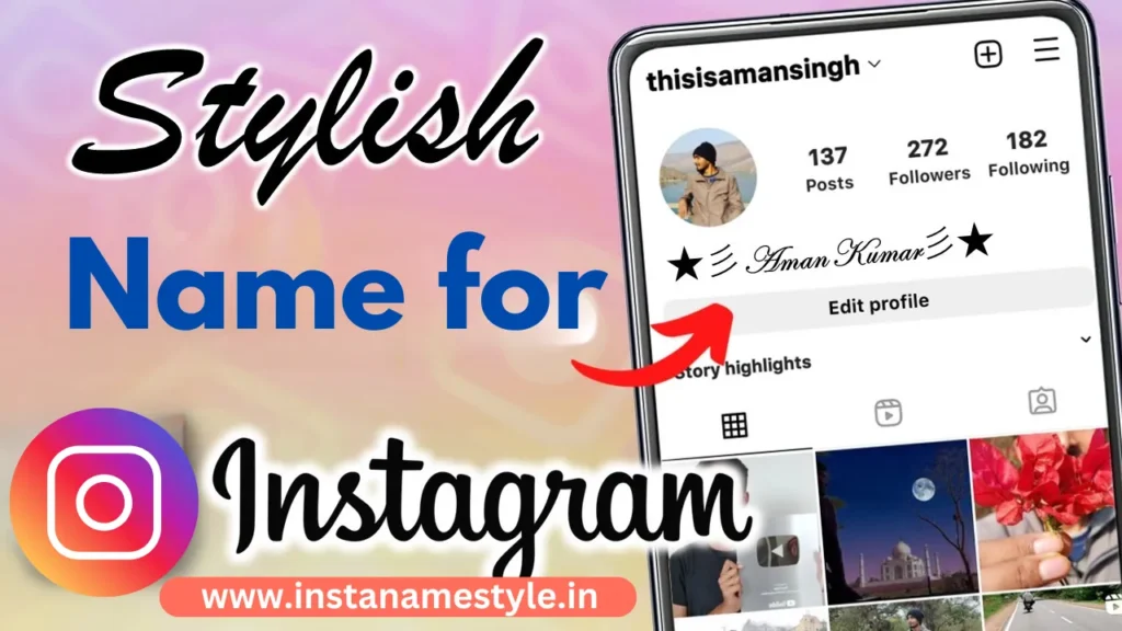 Stylish Name for instagram